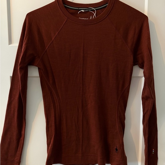 Smartwool Tops - NWT Smartwool Thermal Merino Classic Baselayer Crew Top - Pecan Brown Heather, S